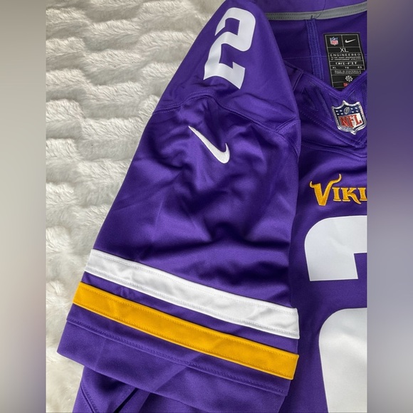 Justin Jefferson Nike On Field Minnesota Vikings Mens XL Purple NFL Jersey - Picture 3 of 13